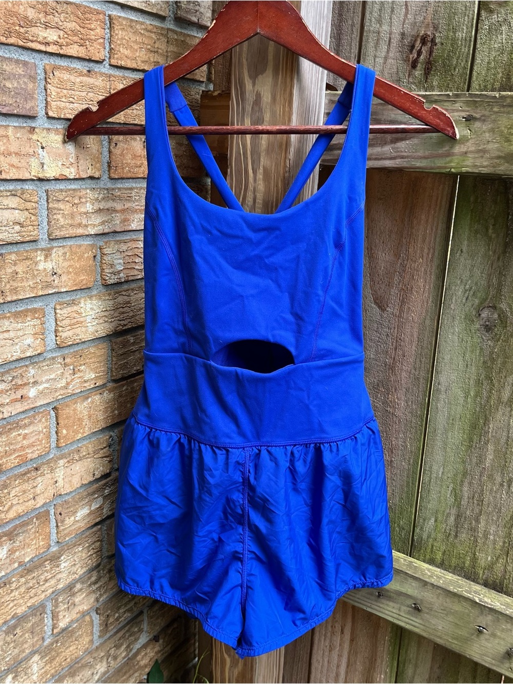 FP Movement by Free People Cobalt Blue Runsie Romper